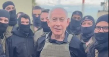 نتنياهو يعلن عن تواجده في لبنان مع قواته العسكرية