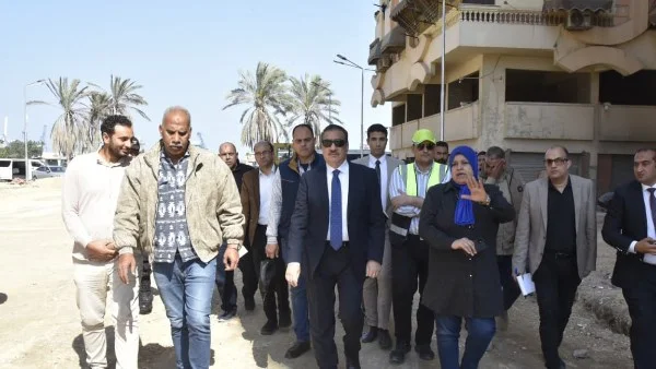 تسريع العمل في تطوير مساكن أبراج النور ببورسعيد