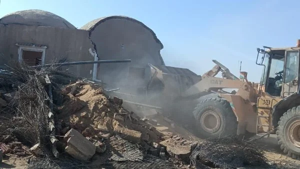 وقف 10 حالات بناء على الأراضي الزراعية في طنطا