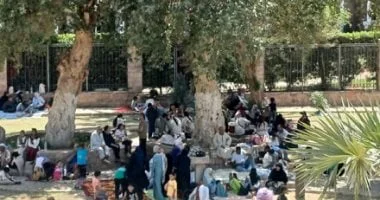 إقبال جماهيري على حديقة فريال في شم النسيم بأسوان