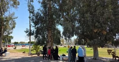 إقبال كبير على حديقة الغابة بالإسماعيلية في شم النسيم