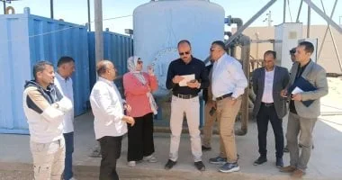 تفقد نائب محافظ الوادي الجديد لمشاريع مياه الشرب بالداخلة