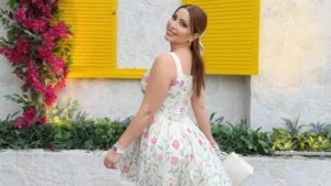 نسرين طافش تتألق بفستان قصير وجريء على إنستجرام