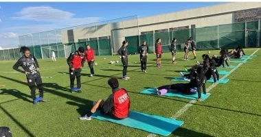 استعدادات منتخب مصر للكرة النسائية لمواجهة السعودية