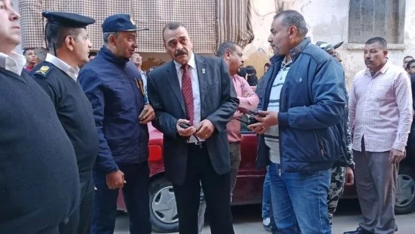 انهيار جزئي بعقار سكني في منشية النزهة بالإسكندرية