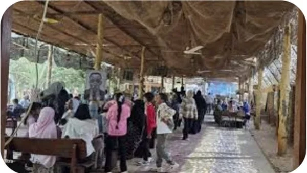 إقبال على الحدائق في الوادي الجديد احتفالًا بشم النسيم