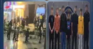 مشاجرة عنيفة في كافيه بأكتوبر خلال دقائق