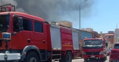 إخماد حريق في شقة سكنية بالعياط دون إصابات