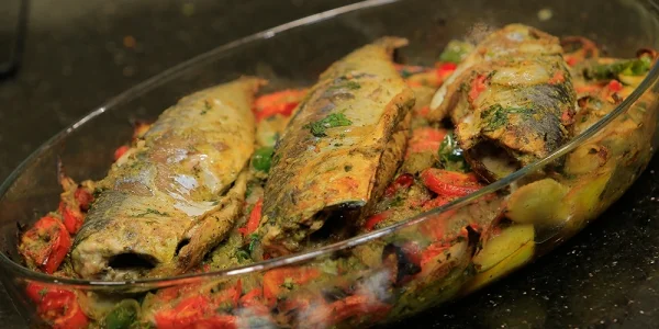 طريقة تحضير سمك الماكريل بالليمون والزيت