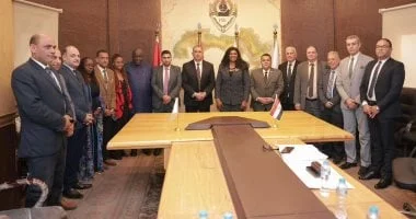 نقيب المحامين يستقبل وفد اتحاد المحامين الأفارقة