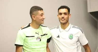 غنام محمد يعتذر للحكم عقب مباراة مودرن سبورت والجونة