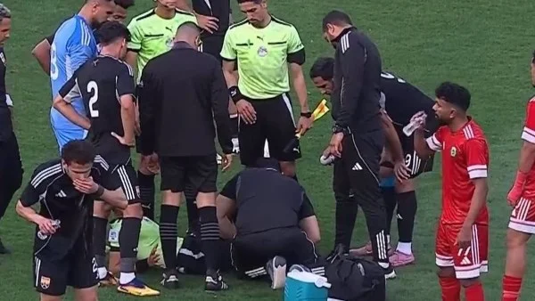 إصابة الحكم مصطفى الشهدي بقطع في الرباط الصليبي