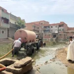 معالجة مشاكل الصرف الصحي في قرية السنباط