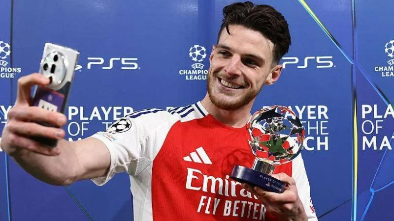 ديكلان رايس: طموح أرسنال في نهائي دوري الأبطال