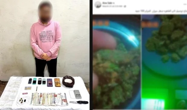 سقوط تاجر مخدرات في الدقهلية بعد ترويجه عبر السوشيال ميديا