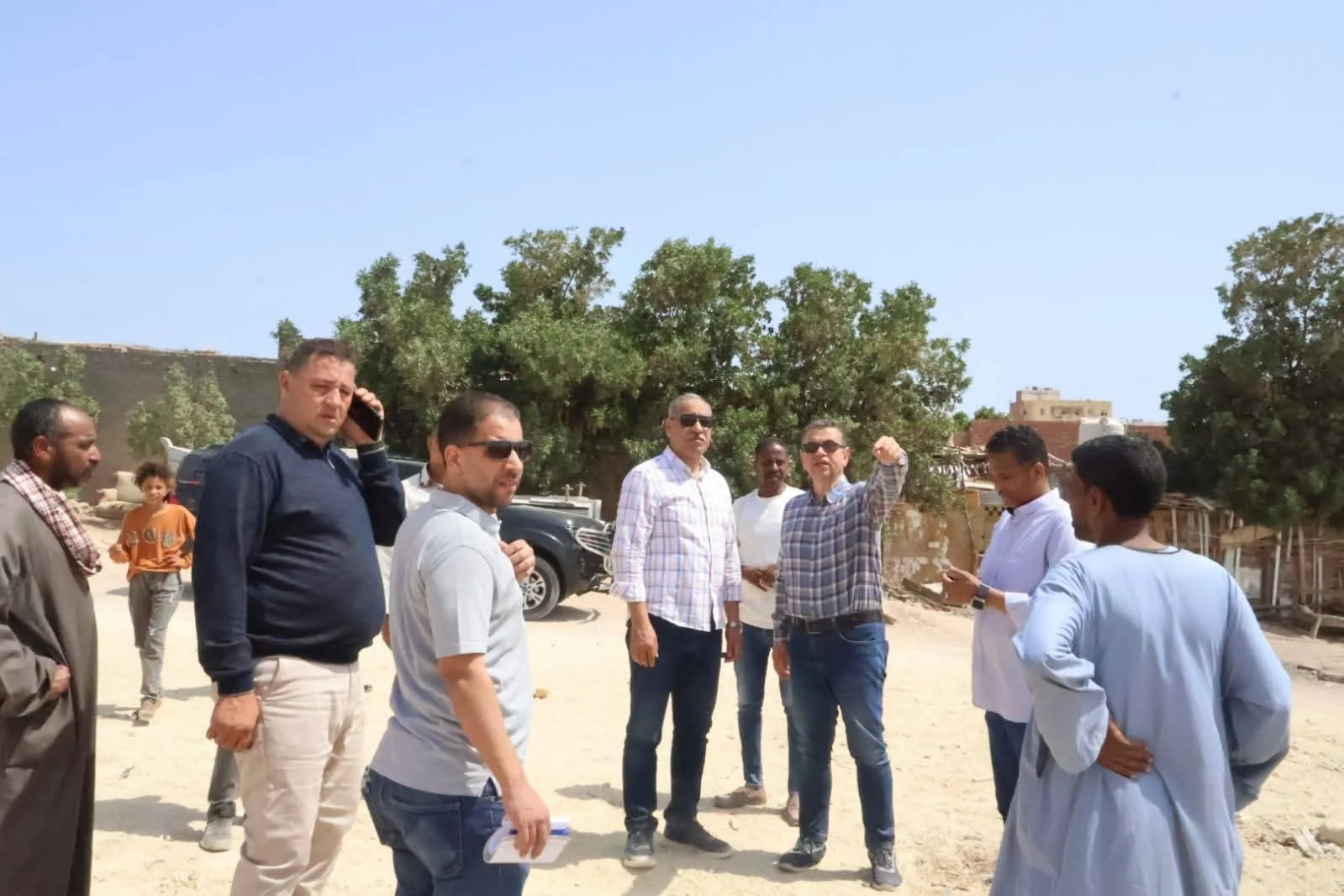 تفقد رئيس مدينة الغردقة تطوير منطقة العرب