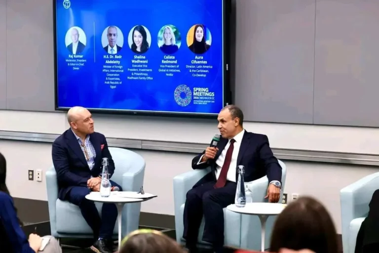 وزير الخارجية يشارك في فعالية للبنك الدولي عن الذكاء الاصطناعي