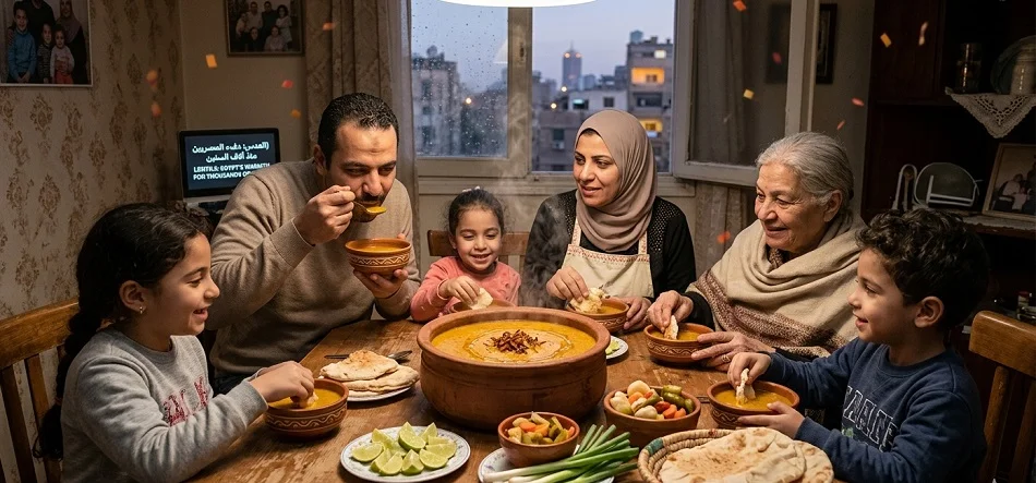 قصة العدس في المطبخ المصري