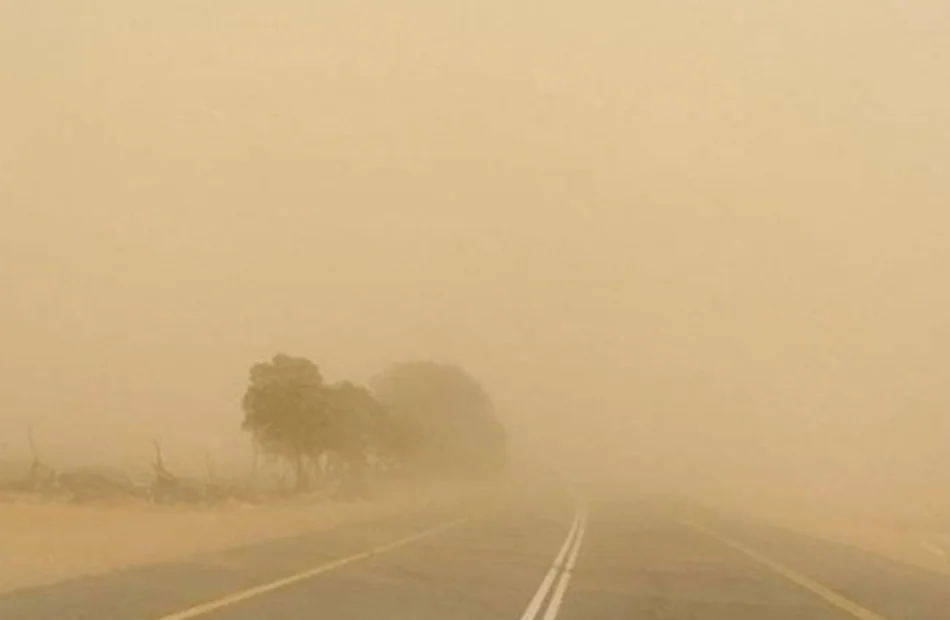 رياح مثيرة للأتربة تضرب محافظة الشرقية