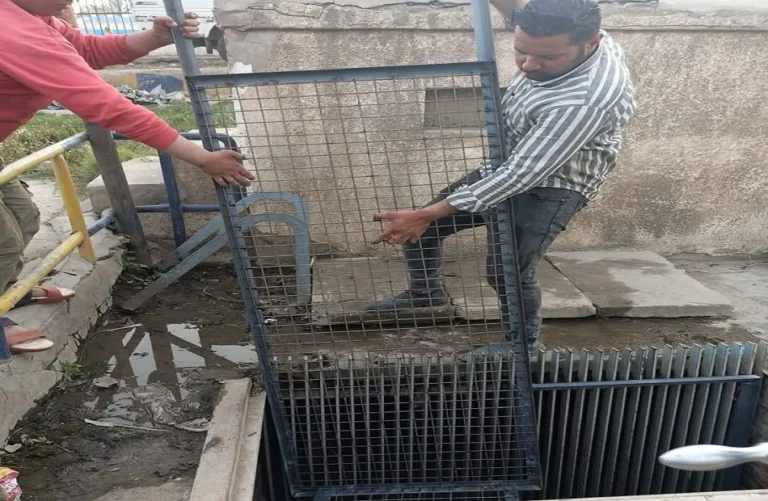 تركيب مصافٍ جديدة لحماية طلمبات مياه كفر الشيخ