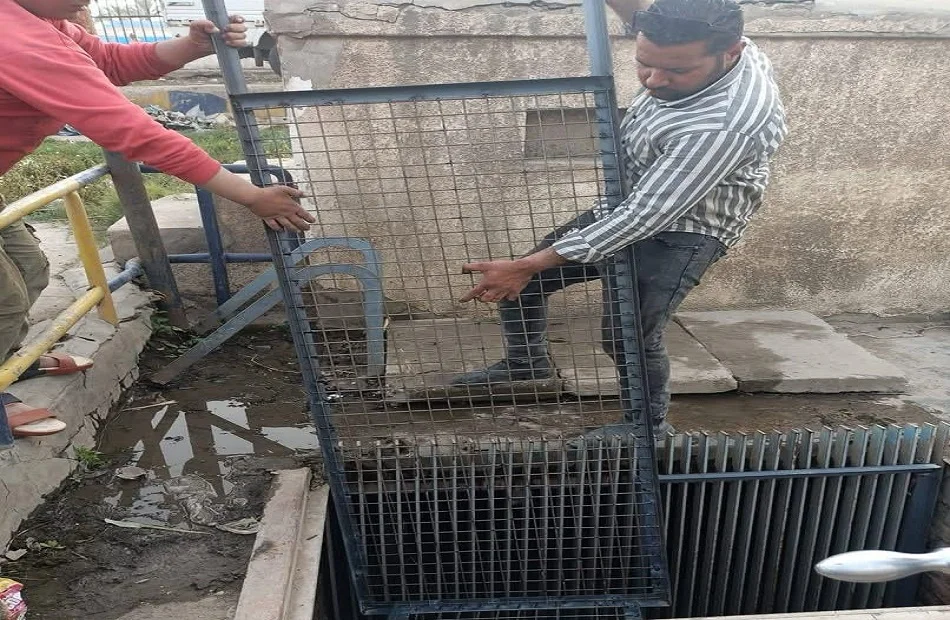 تركيب مصافٍ جديدة لحماية طلمبات مياه كفر الشيخ