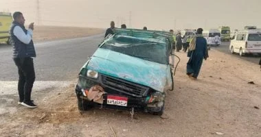 انقلاب سيارة بجنوب مصر يُسفر عن إصابة 15 عاملًا