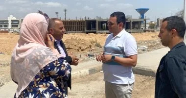 متابعة مشروعات المرافق في مدينة السادات