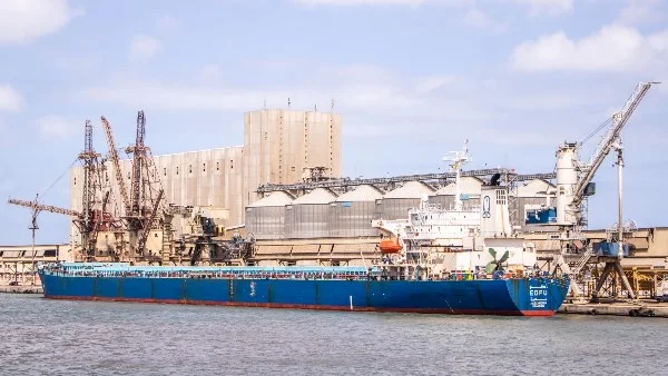 ميناء دمياط يستقبل سفينة محملة بـ 51336 طناً من القمح