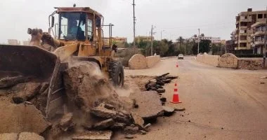 رصف طريق كلابشة وادي العرب بأسوان خلال شهرين