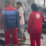 الهلال الأحمر يساهم في إخماد حريق في مدينة نصر