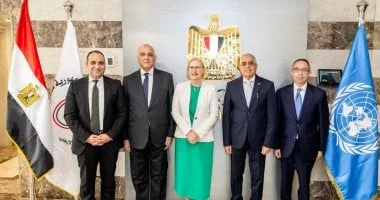 زيارة وفد الأمم المتحدة لوحدة مكافحة غسل الأموال المصرية