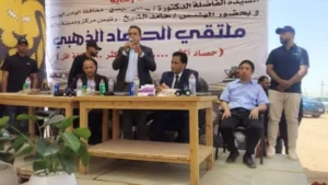 تدشين "الحصاد الذهبي" في مركز بلاط بالوادي الجديد