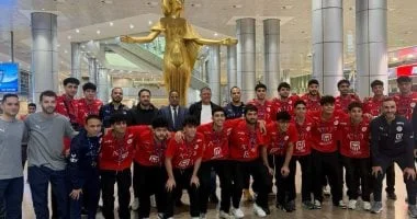 استقبال خالد فتحي لأبطال كرة اليد البالغة 2008