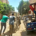 حملة لإزالة الإشغالات بمركز الفتح في أسيوط