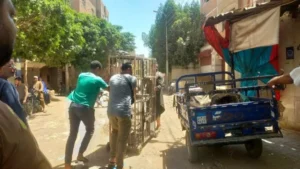 حملة لإزالة الإشغالات بمركز الفتح في أسيوط