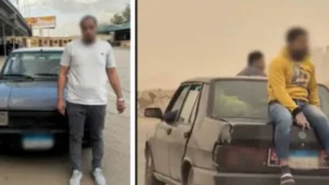 القبض على سائق سمح لشخصين بالجلوس على سيارته