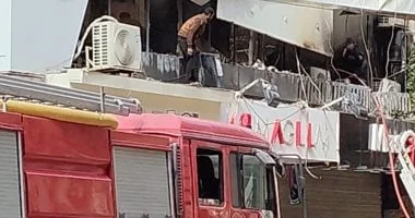 حريق داخل كافيه بشارع طلبة عريضة في الزقازيق