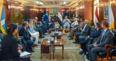 محافظ الإسكندرية يستقبل وفد الاتحاد الأوروبي لتعزيز التعاون