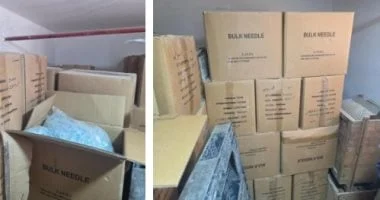 ضبط مخزن للمواد الطبية الفاسدة في برج العرب