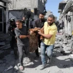 استشهاد فلسطيني في قصف جوي شرق خان يونس