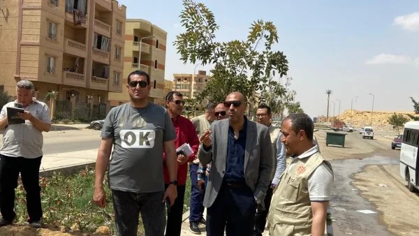متابعة أعمال رفع كفاءة الطرق في المدن الجديدة
