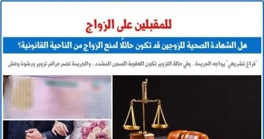 الشهادة الصحية قبل الزواج: جدل قانوني متعلق بالزواج