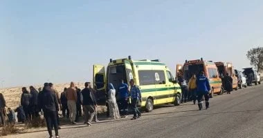 انقلاب ميكروباص في القليوبية يُسفر عن إصابة 4 أشخاص