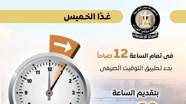 موعد تطبيق التوقيت الصيفي في مصر