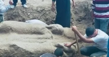 العثور على تمثال أثري في الحسينية بالشرقية