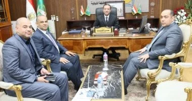 محافظ المنوفية يلتقي مدير شركة غاز مصر الجديد