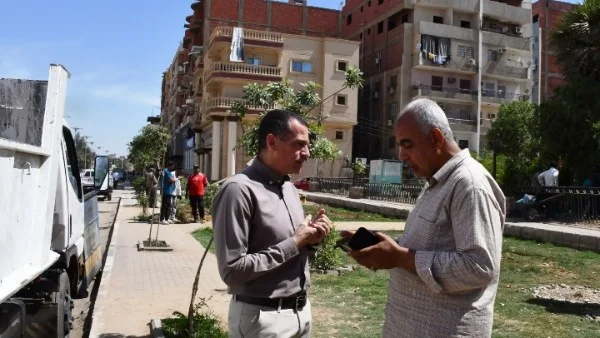 رفع كفاءة حديقة حي الرضوان بأسوان