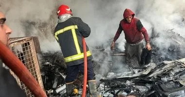 السيطرة على حريق في المنوفية بالقرب من محطة السكة الحديد