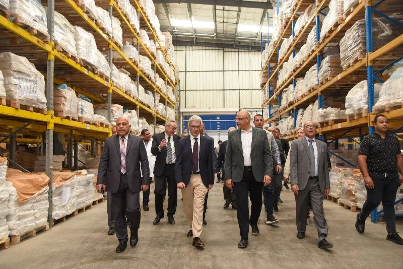 تفقد محافظ الإسكندرية ووفد الاتحاد الأوروبي للمنطقة الحرة