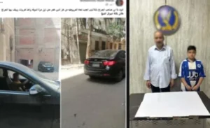 ضبط مالك جراج سمح لطفله بقيادة السيارات بالجيزة